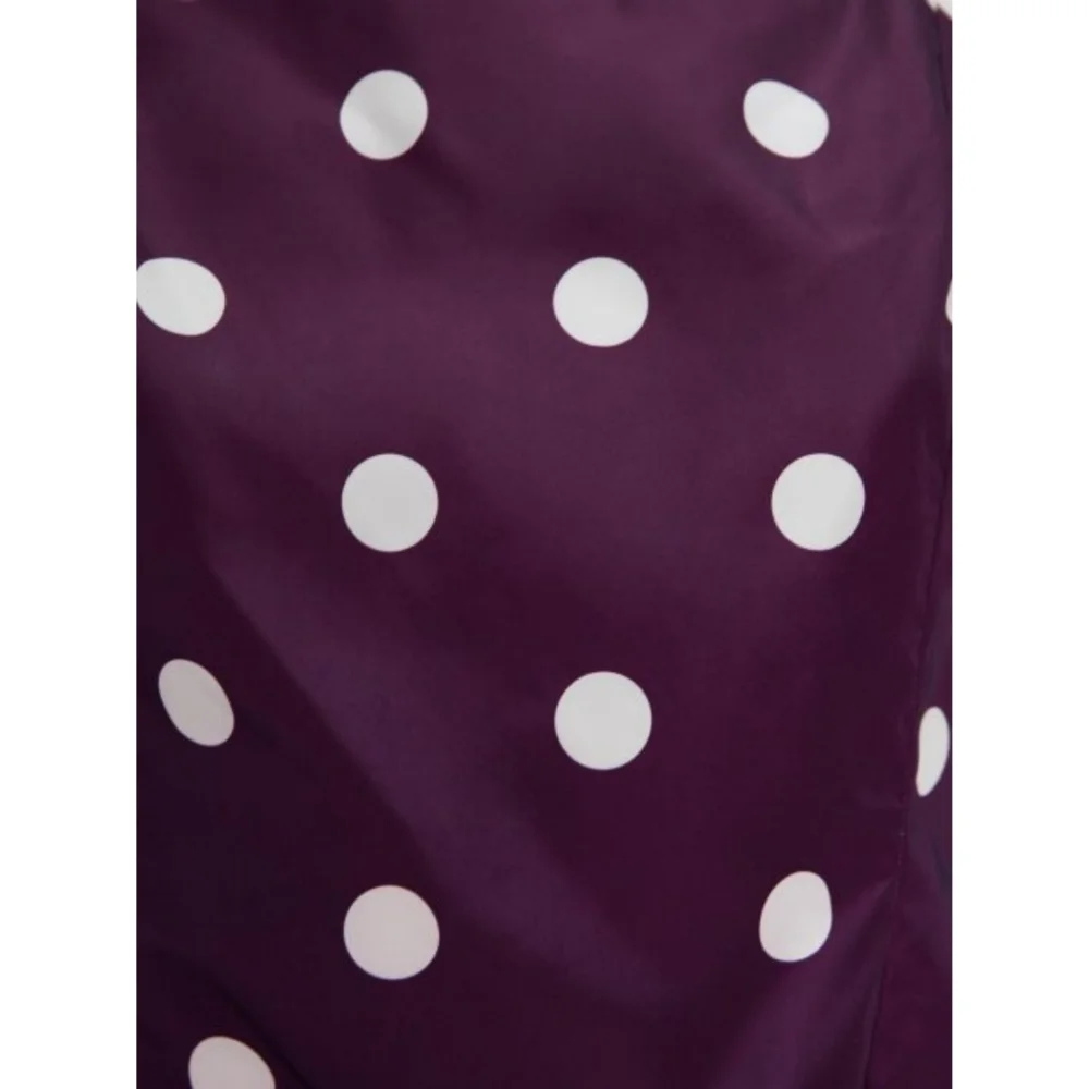 Zara puff sleeve polka dot taffeta blouse